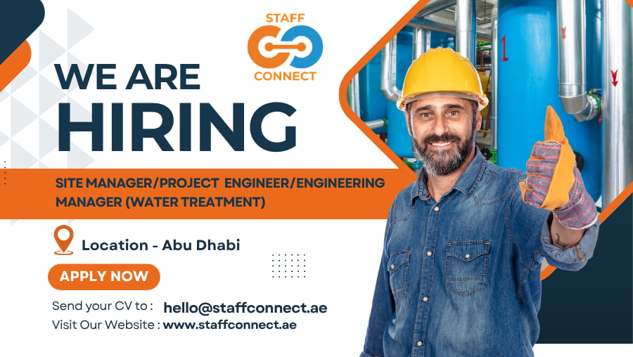 Site ManagerProject EngineerEngineering Manager (Water Treatment)