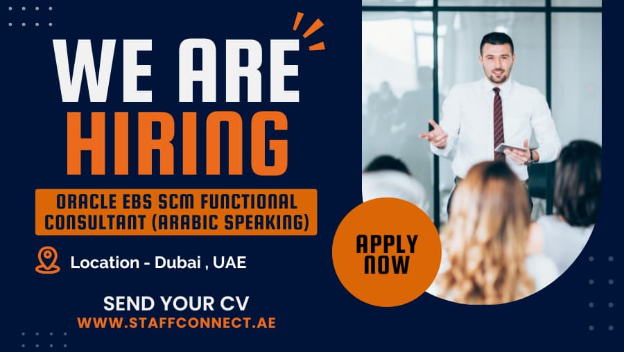 Oracle EBS SCM Functional Consultant (Arabic Speaking)
